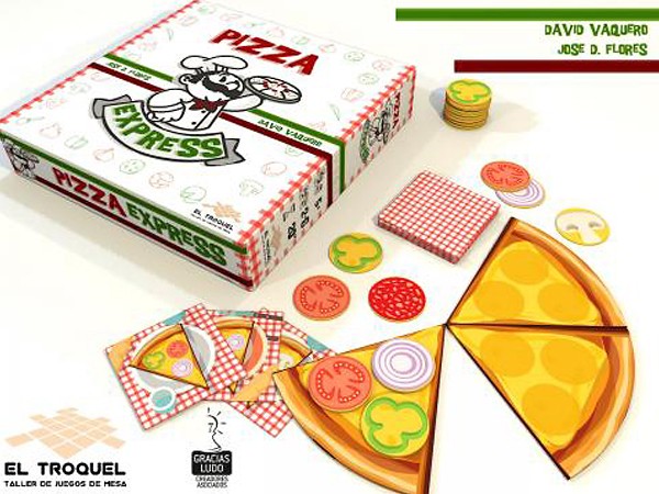 El Troquel publicará Pizza Express, el juego de David Vaquero y José Domingo Flores